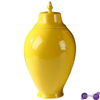 Ваза с крышкой Ceramic Yellow Vase