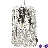 Подвесной светильник с металлическими и хрустальными подвесками Bonnay Crystal Chrome Hanging Lamp