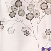 Обои ручная роспись Anemones in Light Special Colourway SC-236 on Tarnished Silver gilded silk