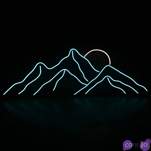 Неоновая настенная лампа Mountains Neon Wall Lamp