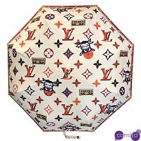 Зонт раскладной LOUIS VUITTON дизайн 005 Бежевый цвет