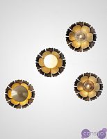 Серия светильников-бра из металла со стеклянными плафонами CAMELLIA WALL