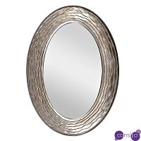 Зеркало Waves Dark Silver Oval Mirror