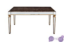 Обеденный стол с зеркальными вставками (мраморная столешница) KFC1152E7A