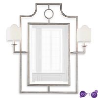 Зеркало с бра Mirror with Sconces Dairile Silver