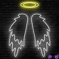 Неоновая настенная лампа White Wings Neon Wall Lamp