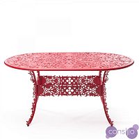 Обеденный стол Industry Collection ALUMINIUM OVAL TABLE – RED