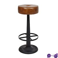 Барный стул Industrial leather bar stool