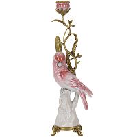 Подсвечник Pink Red Parrot Candlestick L or R