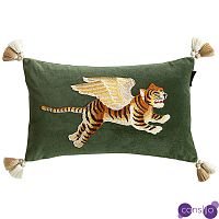 Декоративная подушка с вышивкой Стиль Gucci Winged Tiger Cushion