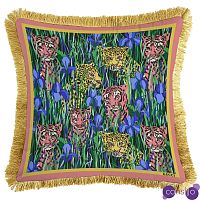Декоративная подушка Cтиль Gucci Tigers And Irises