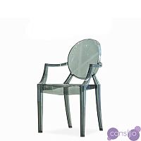 Стул-кресло Louis by Kartell (прозрачный/дымчатый)