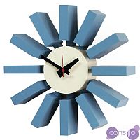 Часы George Nelson Block Clock Blue