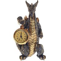 Часы в виде дракона Gold Black Dragon with Clock