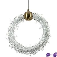 Подвесной светильник кольцо украшенный кристаллами из хрусталя Gilbertine Crystals Ring Hanging Lamp