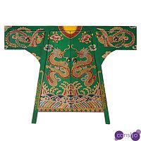 Зеленая Консоль в Китайском Стиле ручная роспись Драконы Green Oriental Robe