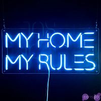 Неоновая настенная лампа My Home My Rules Neon Wall Lamp
