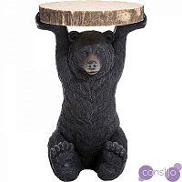 Приставной столик черный дизайнерский 40 см Bear