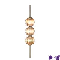 Подвесной светильник Shell Beads с янтарным стеклом
