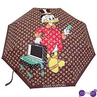 Зонт раскладной LOUIS VUITTON дизайн 004 Коричневый цвет