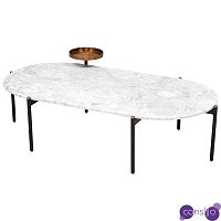 Кофейный стол с белой каменной столешницей Macias Coffee Table White