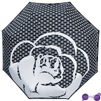 Зонт раскладной CHANEL дизайн 010 Черный цвет