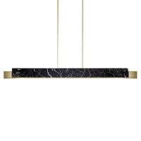 Люстра Leonce Marble Linear Chandelier Brass