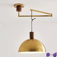Подвесной светильник с настраиваемой высотой Deysi Dome Brass