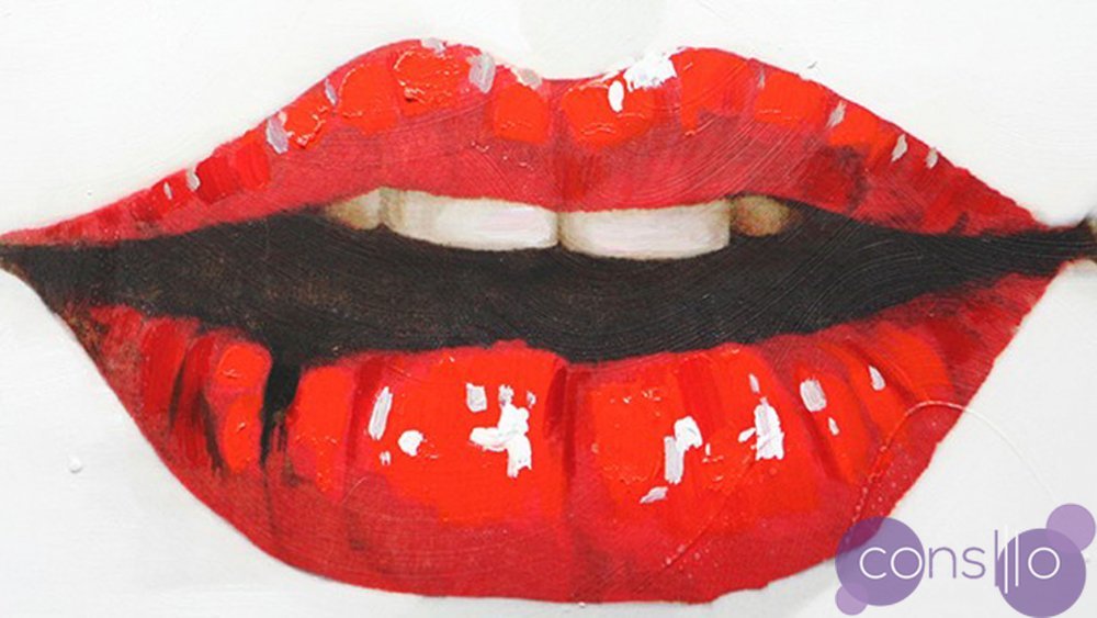 акрил губы. акрил губы. губы живопись.