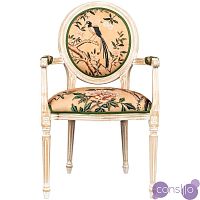 Стул-кресло деревянный с мягким сидением «Шинуазри»