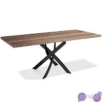 Обеденный стол деревянный с черными ножками 140 см орех F2133 от Angel Cerda