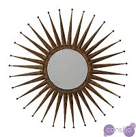Зеркало-солнце металлическое состаренное диаметр 76 см Starburst Piccolo