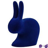 Статуэтка в виде кролика синий флок Стефано Джованнони