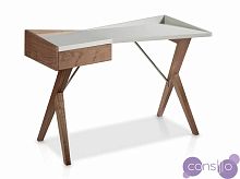 Письменный стол с ящиком деревянный с белым Comodidad от Angel Cerda