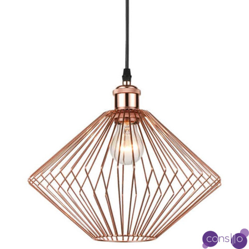 Подвесной светильник Loft Wire Cage pink gold