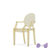 Стул-кресло Louis by Kartell (прозрачный/желтый)