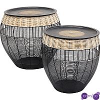 Комплект приставных столов African Wicker Drums