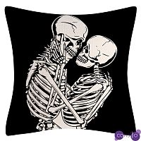 Подушка на Хэллоуин Skeleton in love