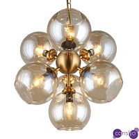 Люстра с дымчатым стеклом Bubble Glass Bronze