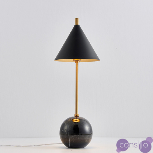 Настольная лампа CLEO ball Black designed by Kelly Wearstler