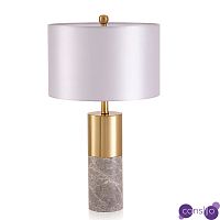 Настольная лампа ZOEY TABLE LAMP Gray base White shade