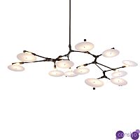 Потолочный дизайнерский светильник Branching Discs by Lindsey Adelman (11 плафонов, черный)