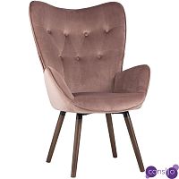Кресло Ingrit пыльно-розовый велюр