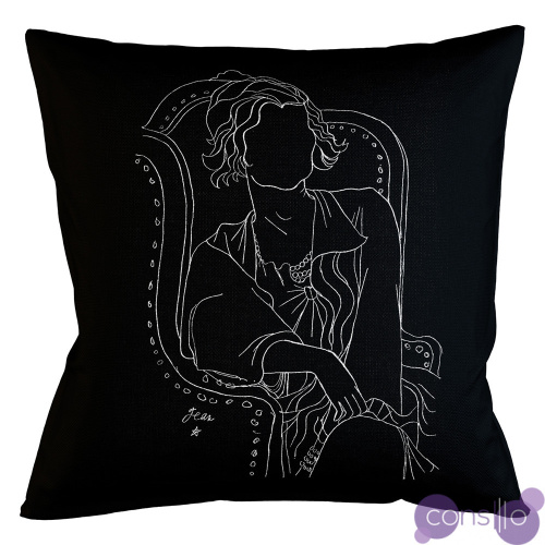 Декоративная подушка White Silhouette Coco Pillow