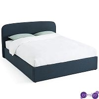Двуспальная кровать с подъемным механизмом Mathise Bed Deep Blue