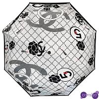 Зонт раскладной CHANEL дизайн 013 Белый цвет