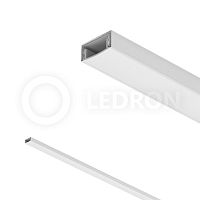 Накладной профиль для светодиодных лент LeDron Mic 15.5*7*2500 мм white