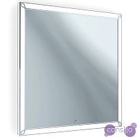 Зеркало в ванную с подсветкой белое 60х80 см Retro