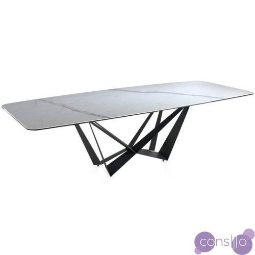 Обеденный стол прямоугольный мраморный белый 260 см CT2061 от Angel Cerda