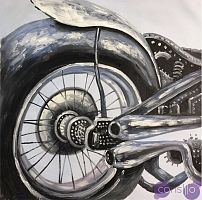 Картина маслом Мотоцикл